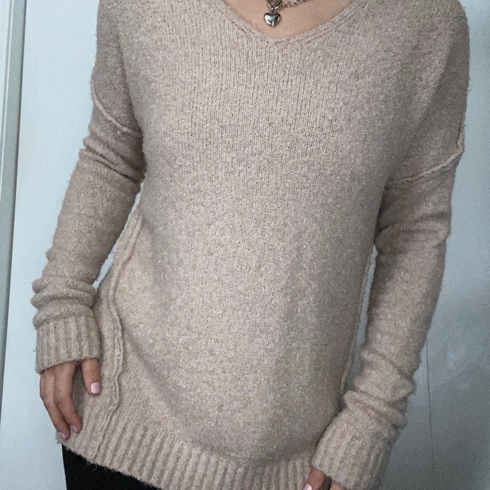 Women’s Oversized V-neck Sweater